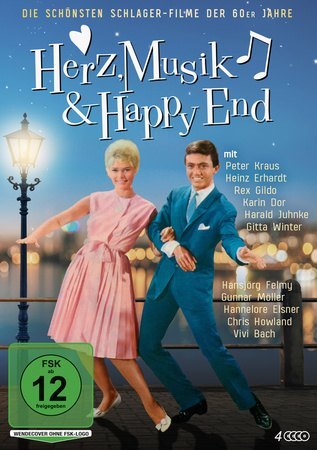 Herz, Musik & Happy End - Die schönsten Schlager-Filme der 60er Jahre, 4 DVD, 4 DVD-Video