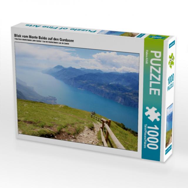 Blick vom Monte Baldo auf den Gardasee (Puzzle)