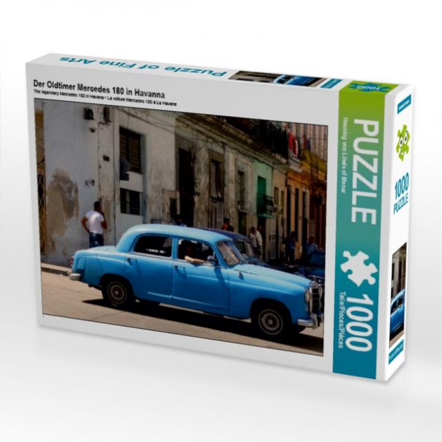 Der Oldtimer Mercedes 180 in Havanna (Puzzle)