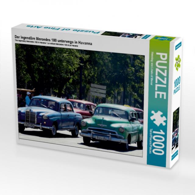 Der legendäre Mercedes 180 unterwegs in Havanna (Puzzle)