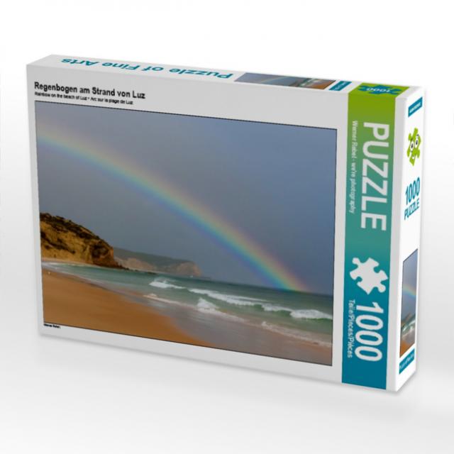 Regenbogen am Strand von Luz (Puzzle)