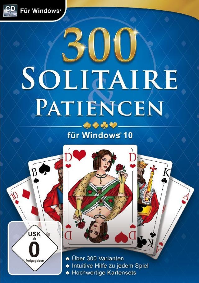300 Solitaire & Patiencen, 1 CD-ROM