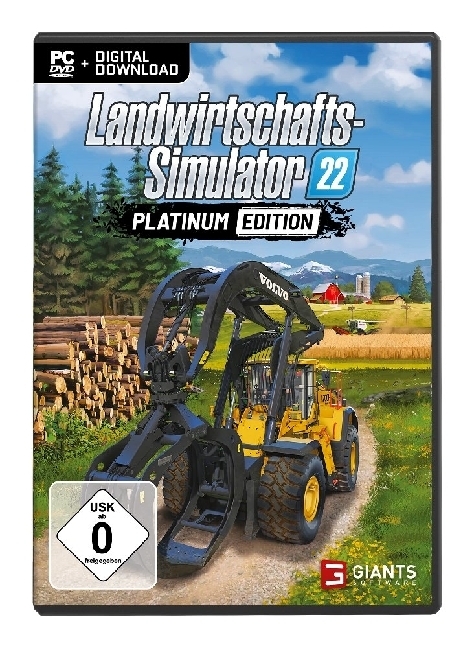 Landwirtschafts-Simulator 22: Platinum-Edition, 1 DVD-ROM
