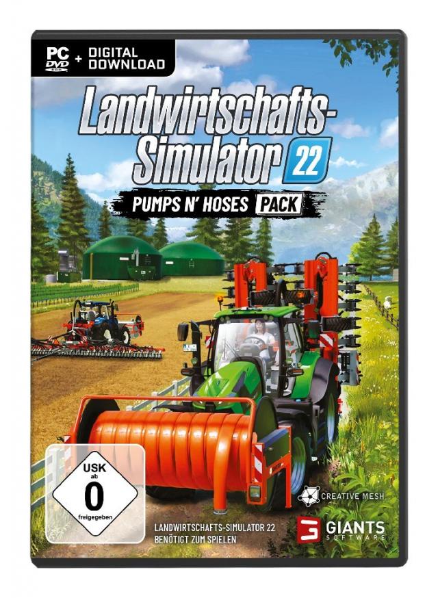 Landwirtschafts-Simulator 22: Pumps n Hoses Pack, 1 DVD-ROM
