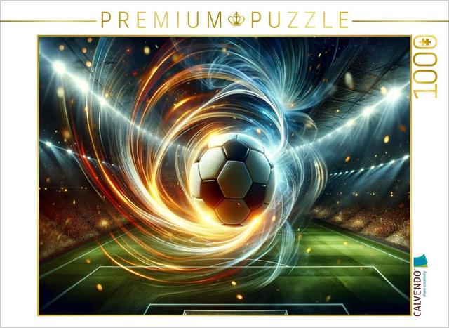 CALVENDO Puzzle Der Fußball des Schicksals | 1000 Teile Lege-Größe 64x48cm Foto-Puzzle für glückliche Stunden