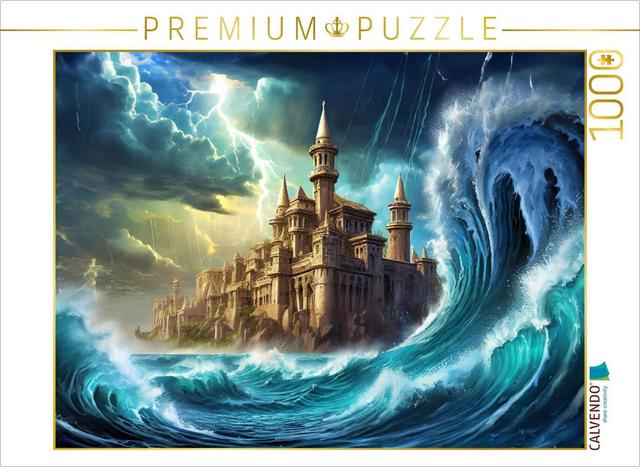 CALVENDO Puzzle Der Untergang von Atlantis | 1000 Teile Lege-Größe 64x48cm Foto-Puzzle für glückliche Stunden