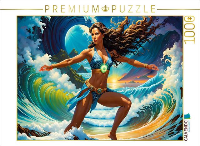 CALVENDO Puzzle Ein Motiv aus dem Kalender Die Wellenbezwinger | 1000 Teile Lege-Größe 64x48cm Foto-Puzzle für glückliche Stunden