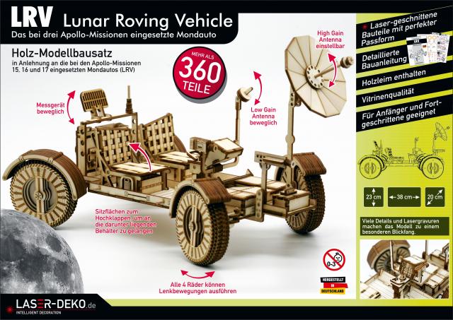 LRV - Lunar Roving Vehicle Das bei drei Apollo-Missionen eingesetzte Mondauto