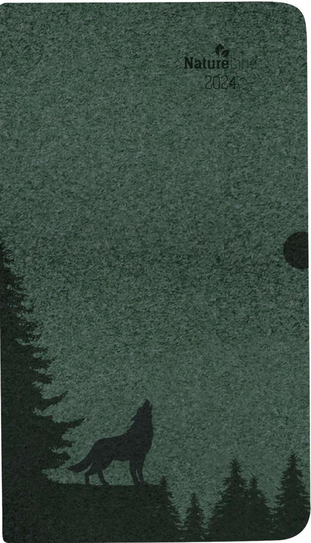 Taschenkalender Nature Line Pine 2024 - Taschen-Kalender 9x15,6 cm - 1 Woche 2 Seiten - 128 Seiten - Umwelt-Kalender - mit Hardcover - Alpha Edition