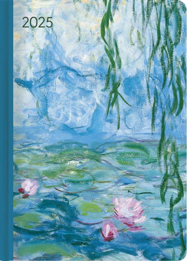 Alpha Edition - Ladytimer Monet 2025 Taschenkalender, 10x15,2cm, Kalender mit 192 Seiten, Notizmöglichkeiten nach jedem Tag, Wochenübersicht auf 2 Seiten und internationales Kalendarium