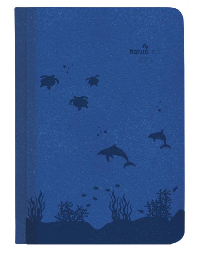 Alpha Edition - Wochen-Minitimer Nature Line Ocean 2025 Taschenkalender, 10x15,2cm, Kalender mit 192 Seiten, Notizbereich, Adressteil, Monatsübersicht und internationales Kalendarium