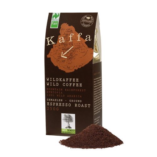 Kaffa Espresso Roast, gemahlen, bio°, Naturland Fair, 250g - wildwachsender Regenwaldkaffee