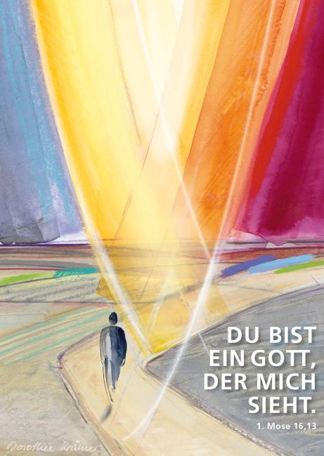 Jahreslosung 2023 - Blickwechsel - Kunstblatt DIN A4