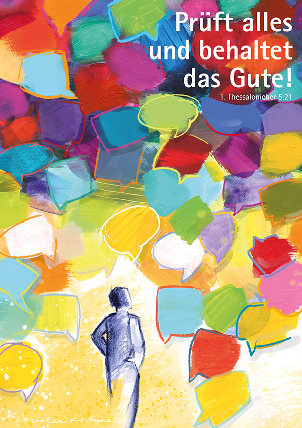 Jahreslosung 2025 - Freiraum - Kunstblatt 40 x 60 cm
