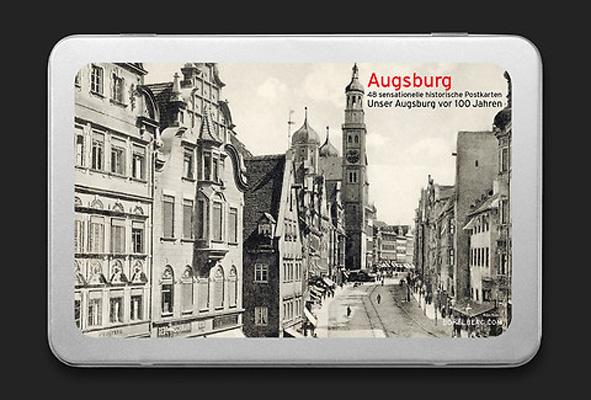 Augsburg 48 sensationelle historische Postkarten