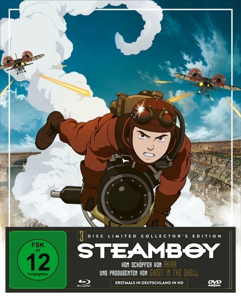 Steamboy, 1 Blu-ray + 2 DVD (Limited Collector's Edition)