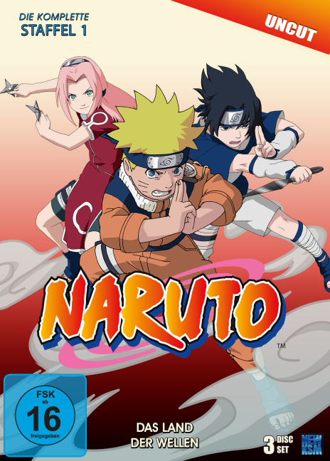 Naruto - Das Land der Wellen. Staffel.1, 3 DVDs (Uncut)