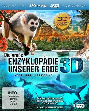 Die große Enzyklopädie unserer Erde 3D, 3 Blu-ray