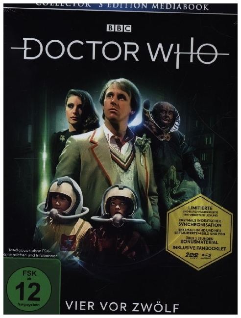 Doctor Who - Fünfter Doktor - Vier vor Zwölf, 2 Blu-ray + 1 DVD (Limited Mediabook)