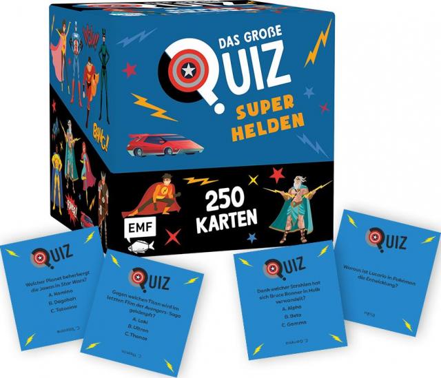 Kartenbox: Das große Quiz – Superhelden