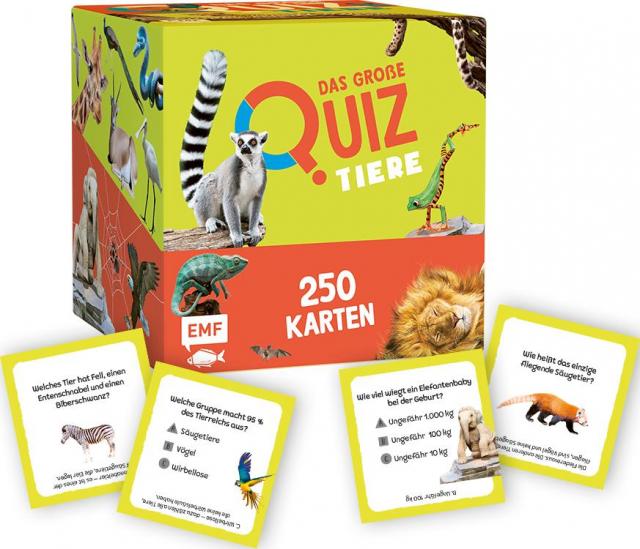 Kartenbox: Das große Quiz – Tiere