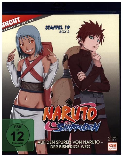 Naruto Shippuden - Auf den Spuren von Naruto - Der bisherige Weg. Staffel.19.2, 2 Blu-ray