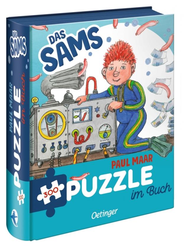 Das Sams. Puzzle im Buch. 300 Teile, Format 48 x 24 cm