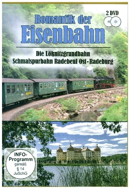 Romantik der Eisenbahn - Die Lößnitzgrundbahn, Schmalspurbahn Radebeul Ost - Radeburg, 2 DVD