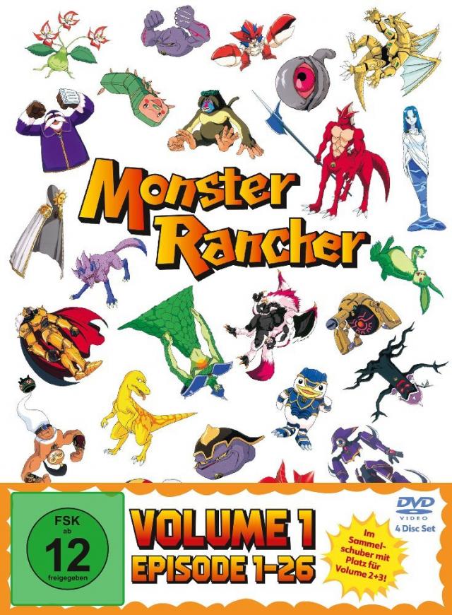 Monster Rancher. Vol.1, 4 DVD (Sammelschuber)