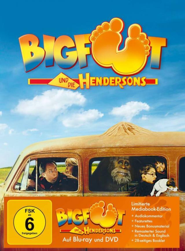 Bigfoot und die Hendersons, Cover F, 1 Blu-ray + 1 DVD (Mediabook)