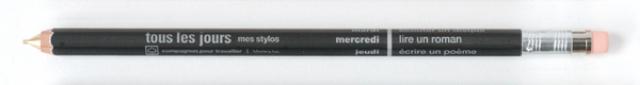 Mechanical pencil with eraser Days, Black