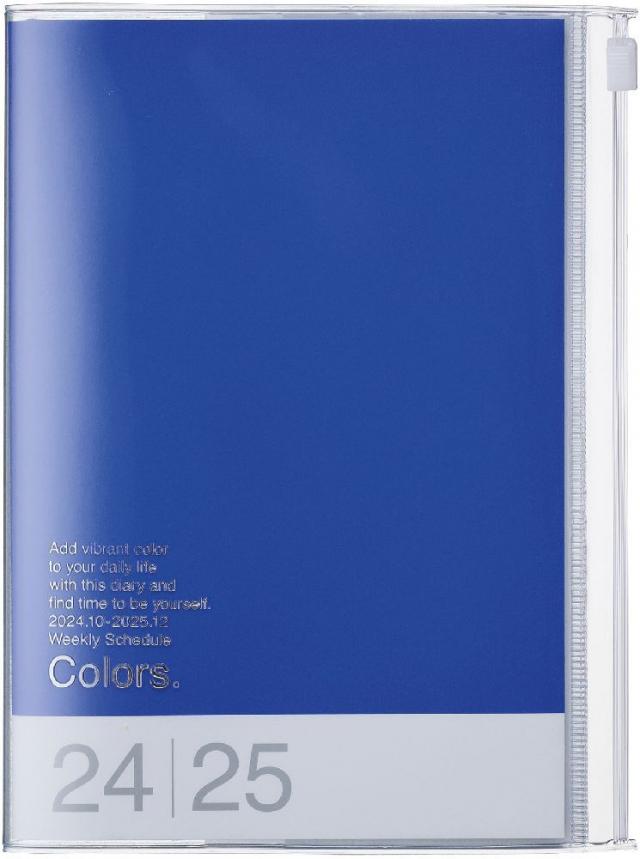 MARK'S 2024/2025 Taschenkalender B6 vertikal, Colors, Blue