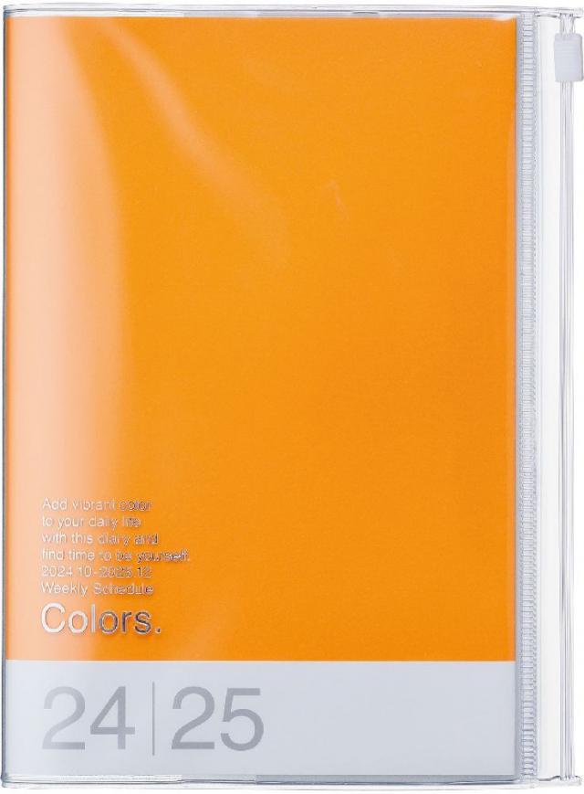MARK'S 2024/2025 Taschenkalender B6 vertikal, Colors, Orange