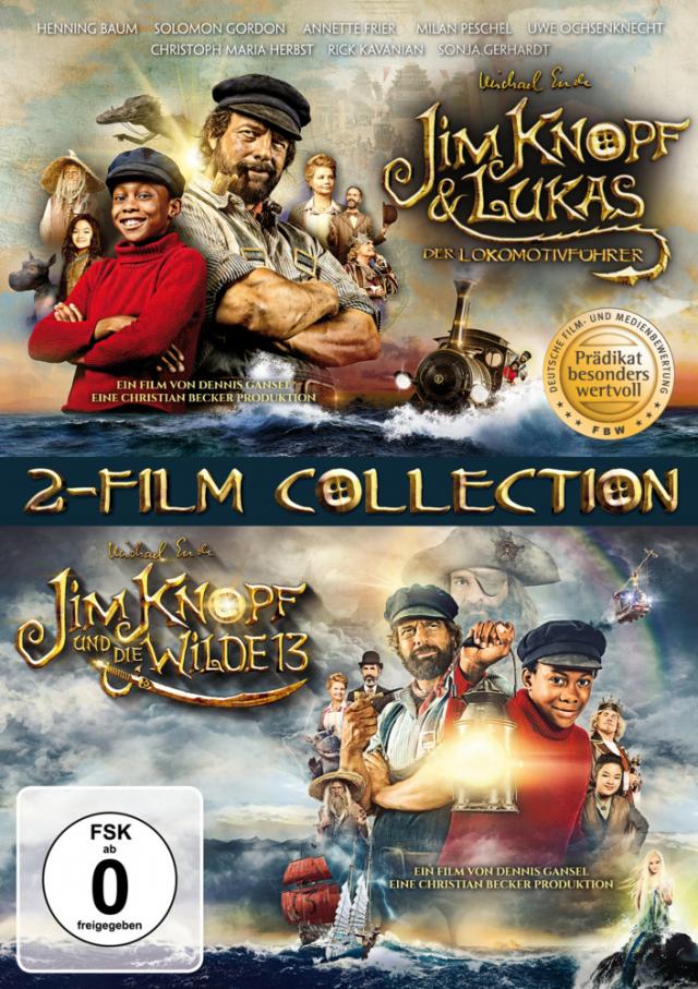Jim Knopf & Lukas der Lokomotivführer + Jim Knopf und die Wilde 13, 2 DVD