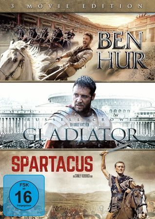 Ben Hur / Gladiator / Spartacus - 3 Movie Edition, 3 DVD