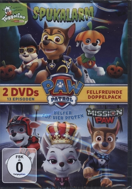 Paw Patrol - Spukalarm & Paw Patrol - Mission Paw, 2 DVDs