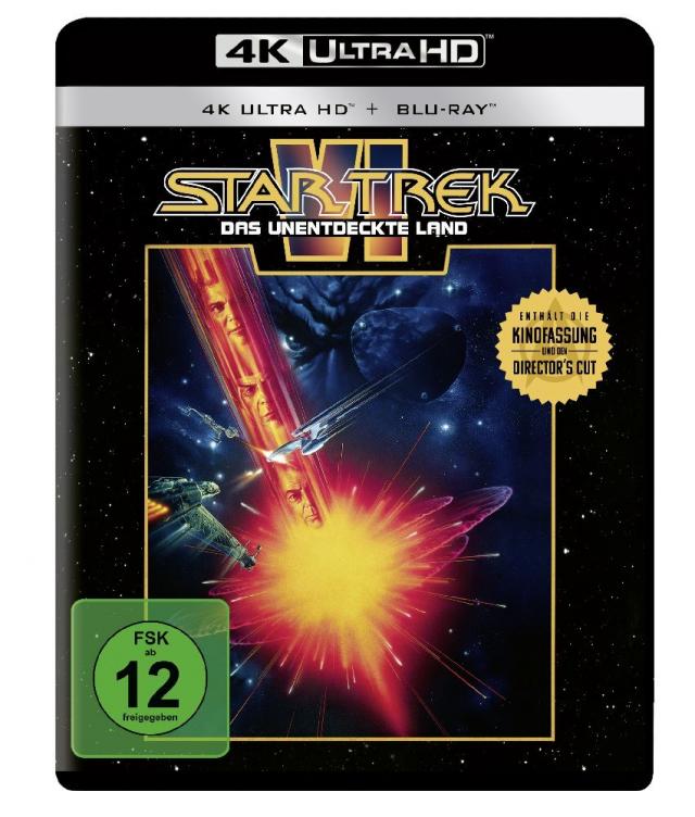 Star Trek VI: Das unentdeckte Land 4K, 1 UHD-Blu-ray + 1 Blu-ray