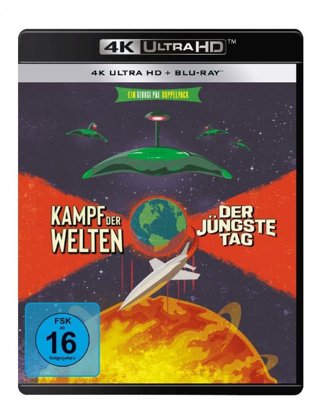 Kampf der Welten (1953) & Der jüngste Tag (1951), 1 4K UHD-Blu-ray + 1 Blu-ray