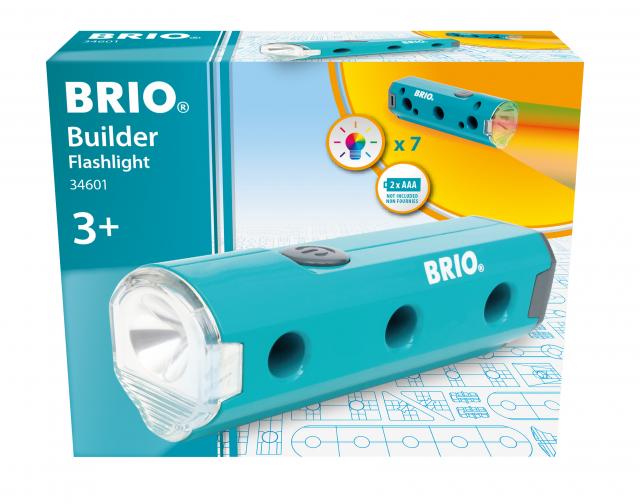 BRIO Builder - 34601 Taschenlampe | Entwicklungsförderndes Rollenspiel- & Konstruktionsspielzeug für Kinder ab 3 Jahren