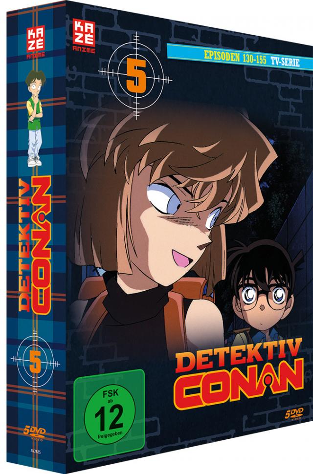 Detektiv Conan - TV-Serie - DVD Box 5 (Episoden 130-155) (5 DVDs)