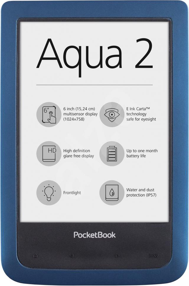 Pocketbook Aqua 2, azure, E-Book Reader