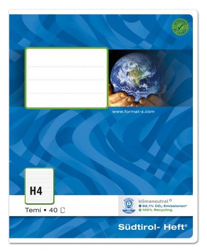 Heft Südtirol Temi schoenschr. liniert H4 L1/40 40 Blatt 8
