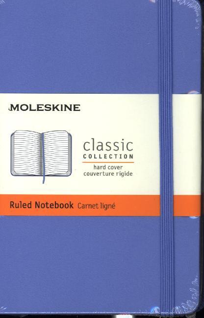 Moleskine Classic, Notizbuch Pocket/A6 Liniert, Hortensien Blau