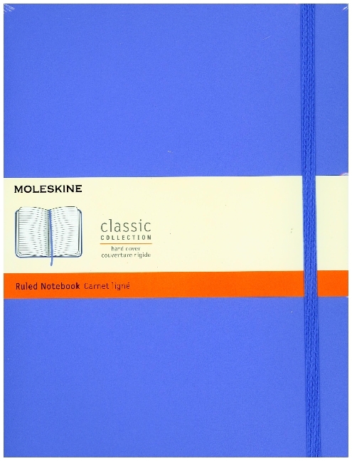 Moleskine Classic, Notizbuch Extra Large Liniert, Hortensien Blau