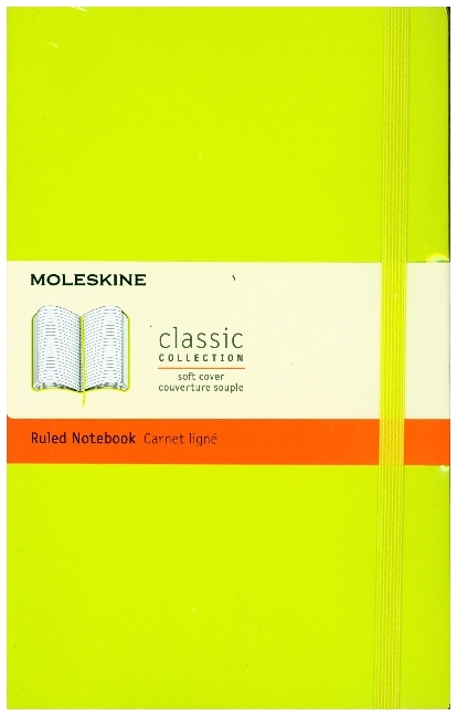 Moleskine classic, Notizbuch Large/A5 Liniert, Limetten Grün