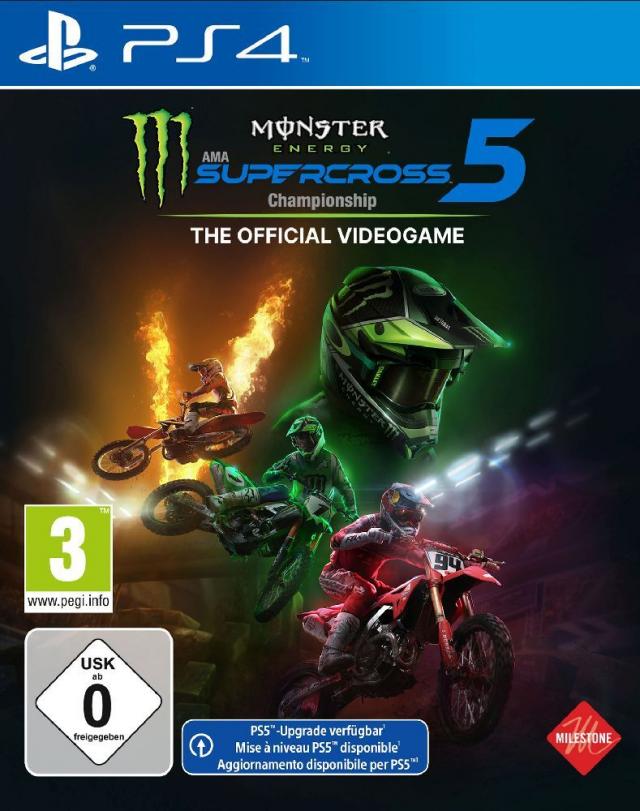 Monster Energy Supercross - The Official Videogame 5, 1 PS4-Blu-Ray-Disc