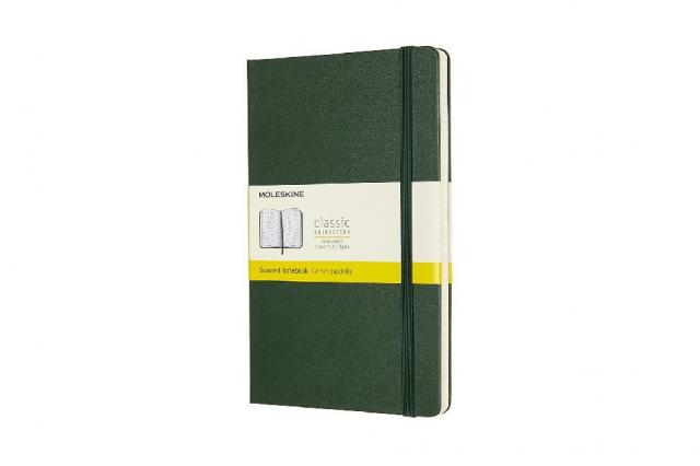 Moleskine Notizbuch, Large, A5, Kariert, Hard Cover, Myrtengrün