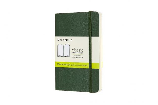 Moleskine Notizbuch, Pocket, A6, Blanko, Soft Cover, Myrtengrün