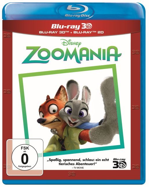 Zoomania 3D, 1 Blu-ray (Superset)