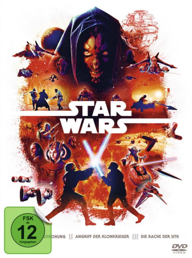 Star Wars Trilogie Episode I - III. Tl.1-3, 6 Blu-ray